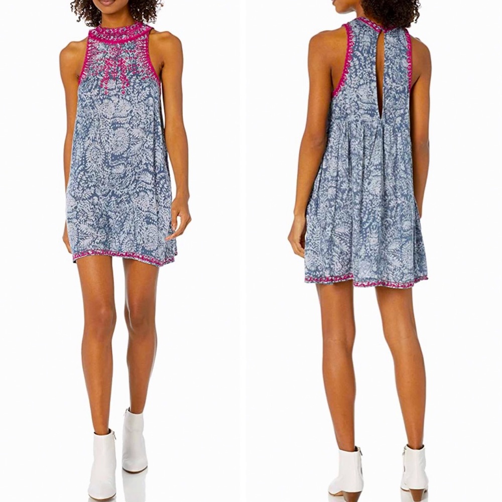 Boho Sleeveless Summer Mini Dress